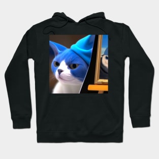 Whiskery Smurf Cat Hoodie